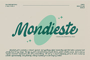 Mondieste - Casual Calligraphy Font, a Handwritten Font by Myn Type (Thumbnail 1 of 15)