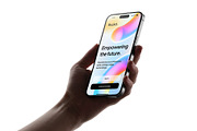 Phone 15 Pro Mockup in Hand, an iPhone Mockup by Asylab (Thumbnail 2 of 4)