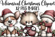 Whimsical Christmas Clipart, an Illustration by DreamArtGraphic (Thumbnail 1 of 5)