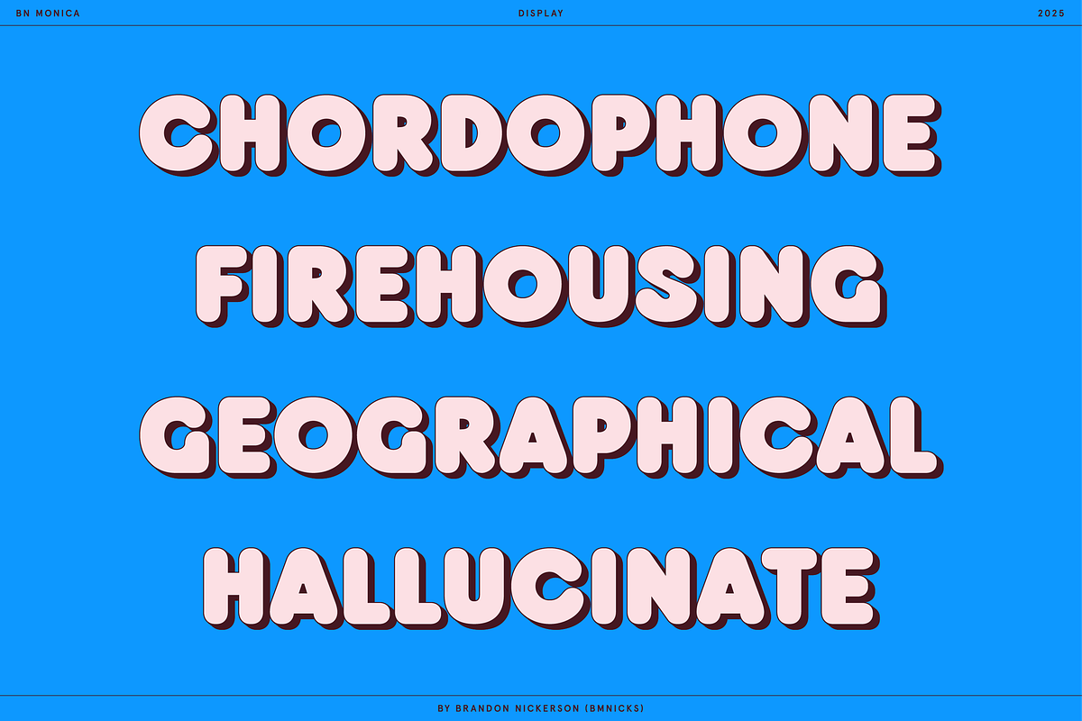 BN Monica Bold Sans Serif, a Sans Serif Font by Bnick (Photo 8 of 13)