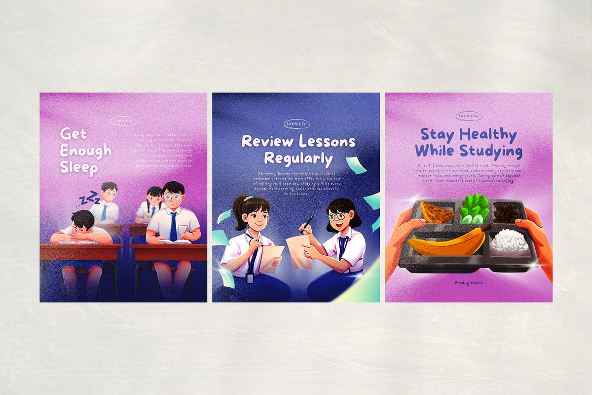 Canva Student Productivity Carousel, a Social Media Template by Dstudio (Photo 3 of 5)