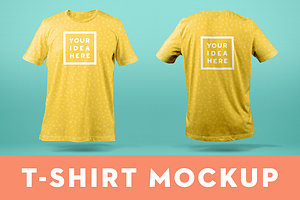 T-Shirt Mockup Template Front & Back