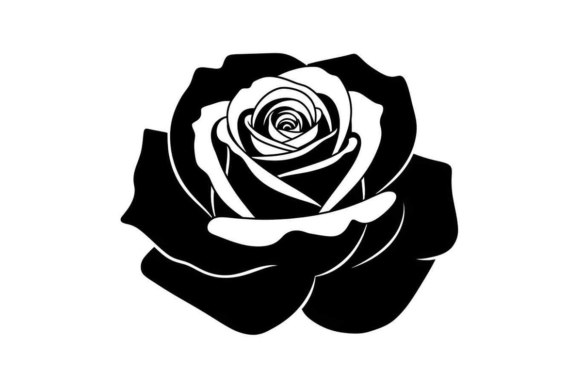 50 Black Rose Silhouette Vector Bund, an Illustration by Gaye Art (Photo 4 of 51)