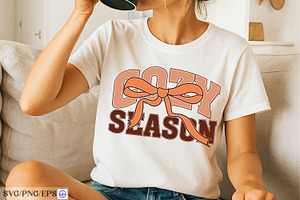 Cozy Season SVG PNG Fall Autumn, a Graphic by mh_arif