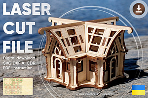 Small 3d Greenhouse - Laser Cut File