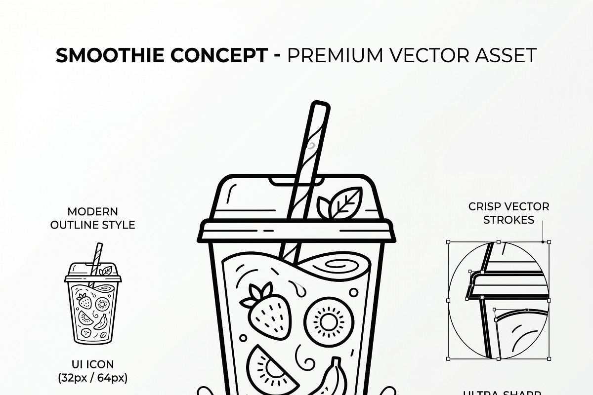 Bundles Vector Café Brunch Icon Set, an Outline Icon by adenpinkstore (Photo 2 of 9)