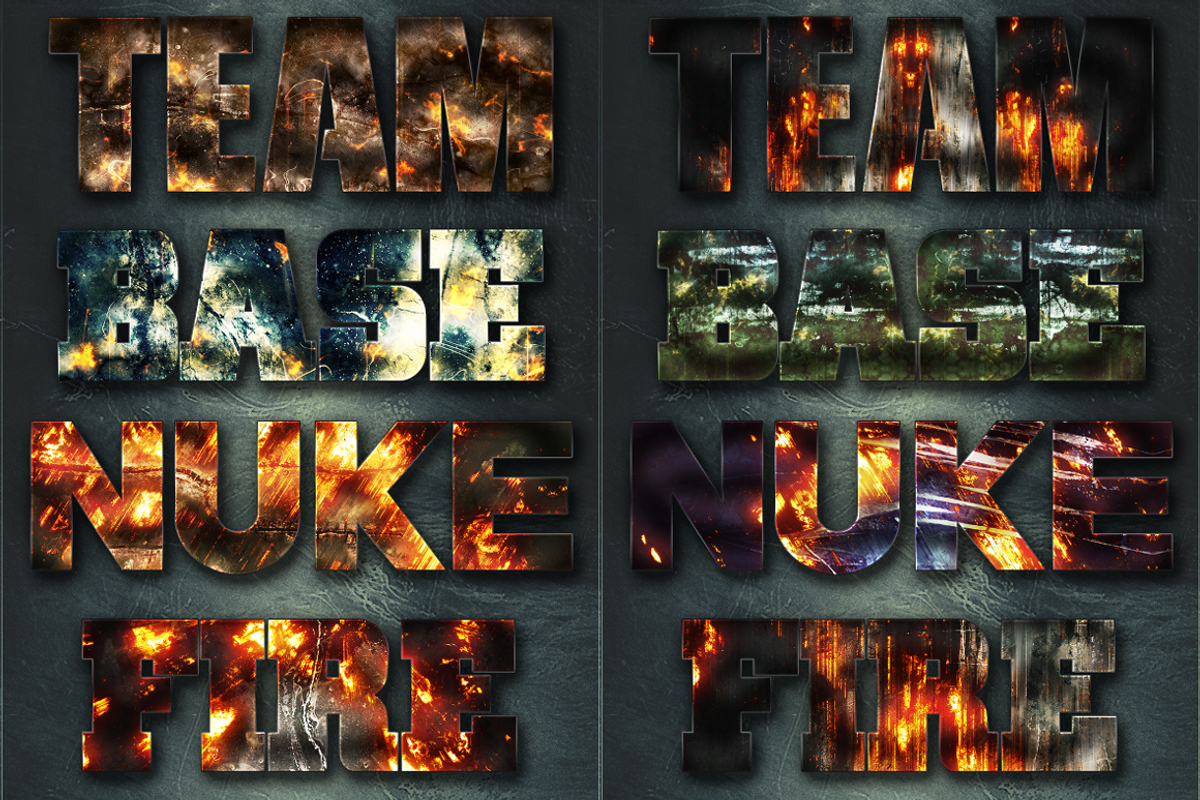 32 Extreme War Layer Styles Bundle 1, a Layer Style Add-On by DesignFathoms (Photo 2 of 2)