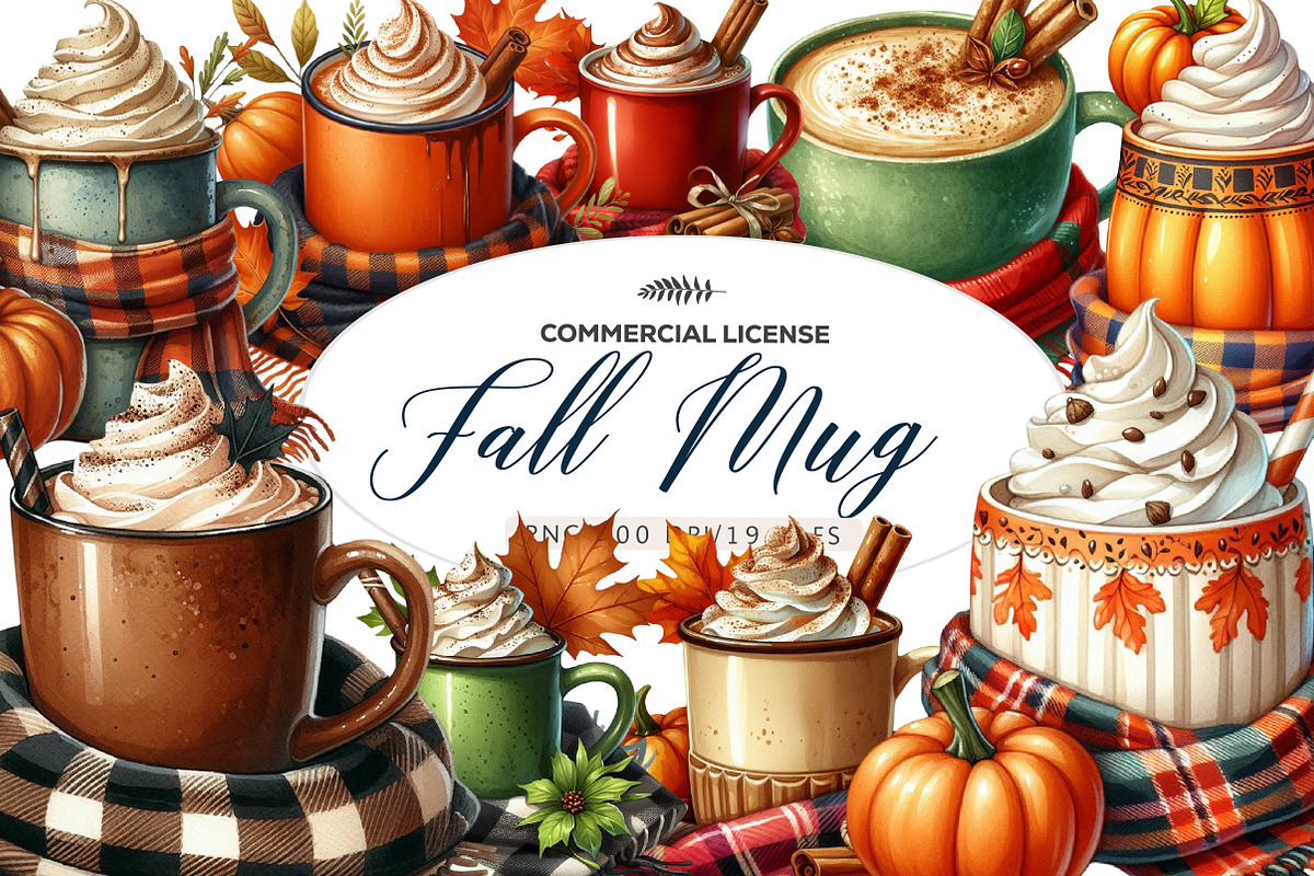Fall Mug Sublimation Bundle, an Illustration by CreationArt (Photo 1 of 4)