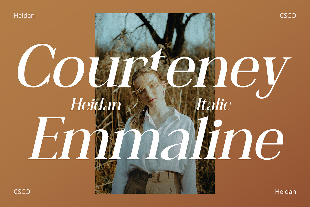 Heidan – Wedge Serif Font, a Serif Font by Craft Supply Co. (Photo 3 of 8)