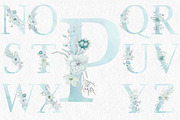 Sea Mist Watercolor Alphabet, an Illustration by fashionaddict (Thumbnail 6 of 9)