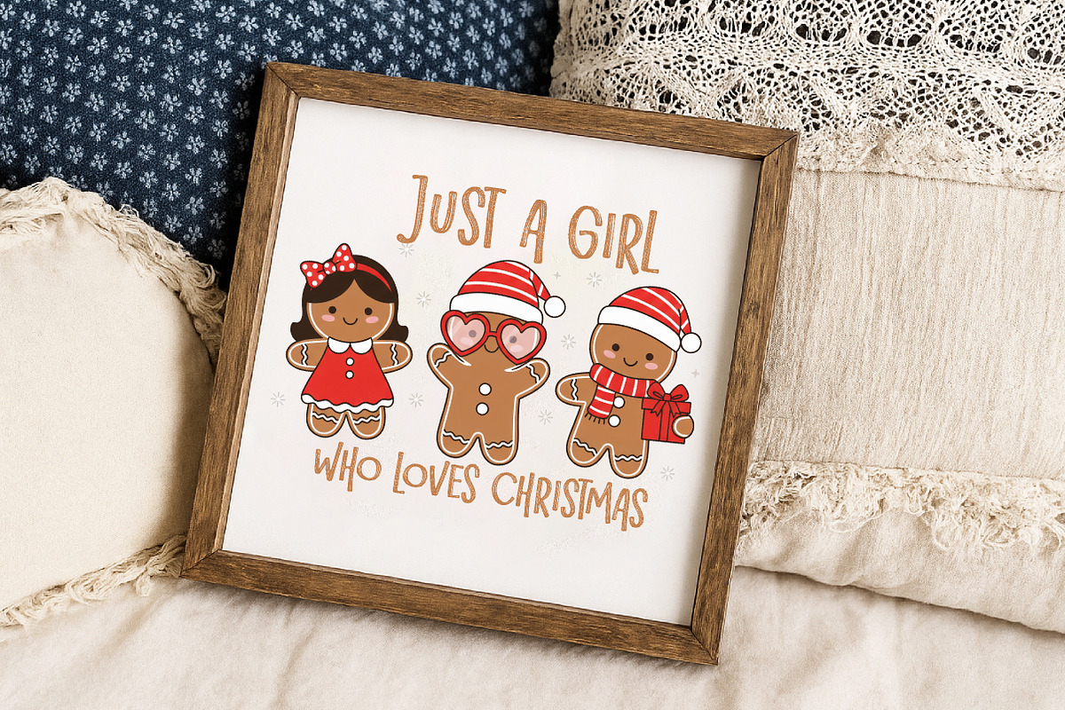 Just a Girl Who Loves Christmas Png, an Illustration by Libby Wishes (Photo 8 of 8)