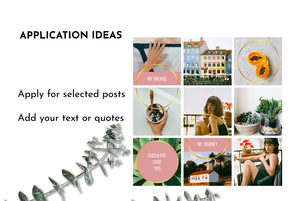 Instagram Post Templates & Icons Set preview 6