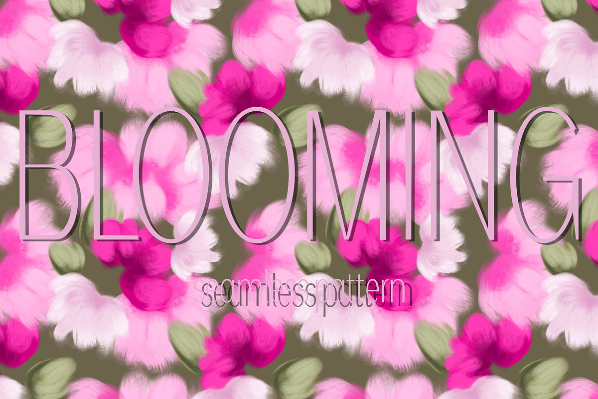 Vibrant pink abstract painted flower, a Pattern Graphic by Nocito Design (Photo 1 of 6)