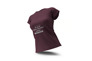 Woman Shirt Mockup Template Set, a Shirt Mockup by DesignRushMarket (Thumbnail 4 of 11)