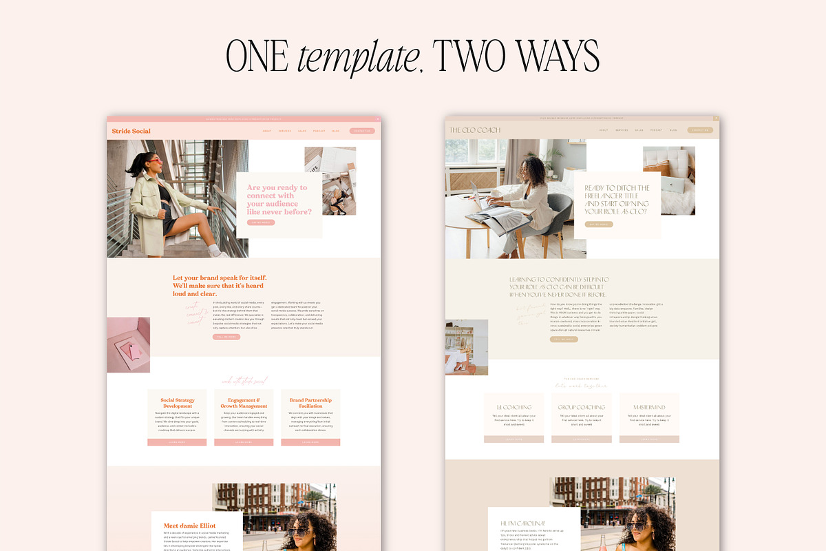 Showit Template for Marketers, a Websites & App Template by Lennox Creative Co. (Photo 6 of 6)