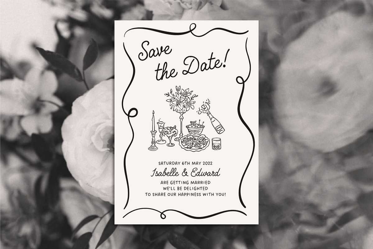 Whimsical Wedding Illustrations Set, an Object Illustration by Ola_Mazur (Photo 2 of 11)