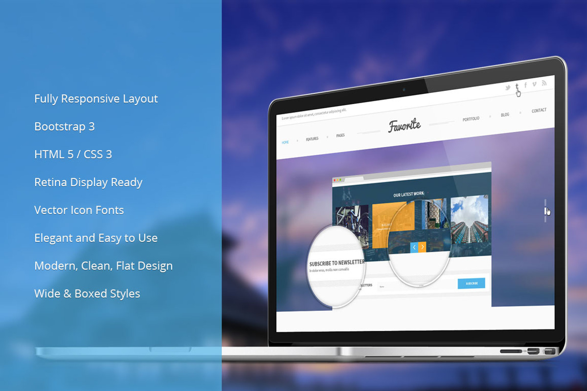 Multi-Purpose Bootsrap Theme, a Bootstrap Template by IceTemplates (Photo 1 of 4)