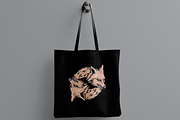 Dual Wolf Head Tattoo Design, an Object Illustration by nomlimo.com (Thumbnail 3 of 3)