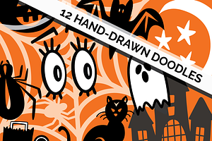 Handdrawn Halloween Graphics Words