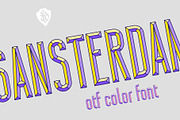 Sansterdam Color Font, a Sans Serif Font by NREY (Thumbnail 2 of 6)