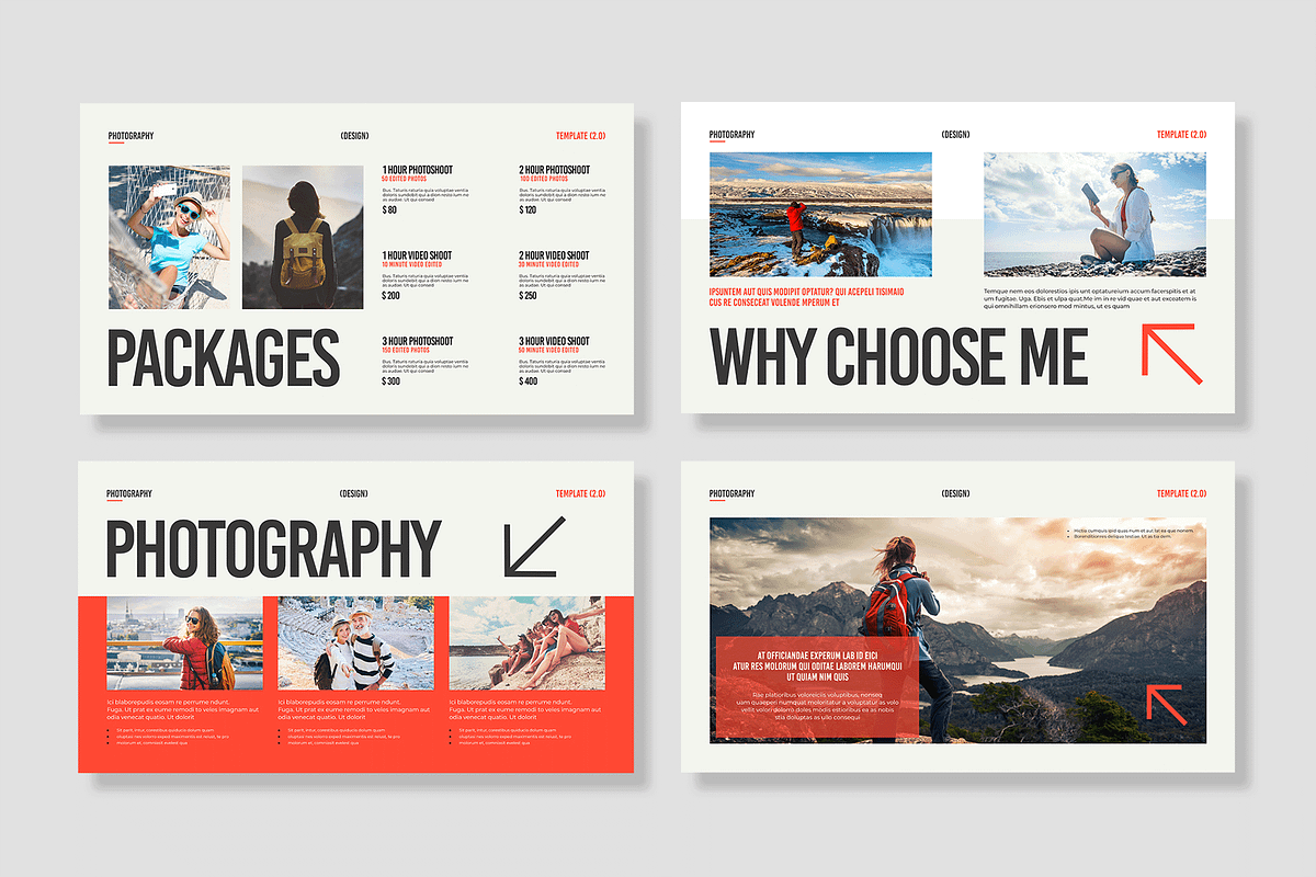 Photography Portfolio Presentation, a Presentation Template by MightyDesign (Photo 3 of 8)