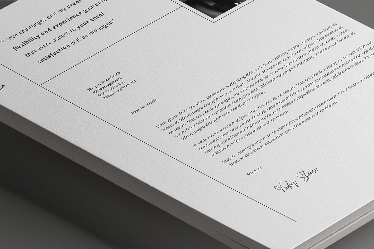 Vicky Resume Template, a Resume Template by Nina Shaw (Photo 8 of 10)