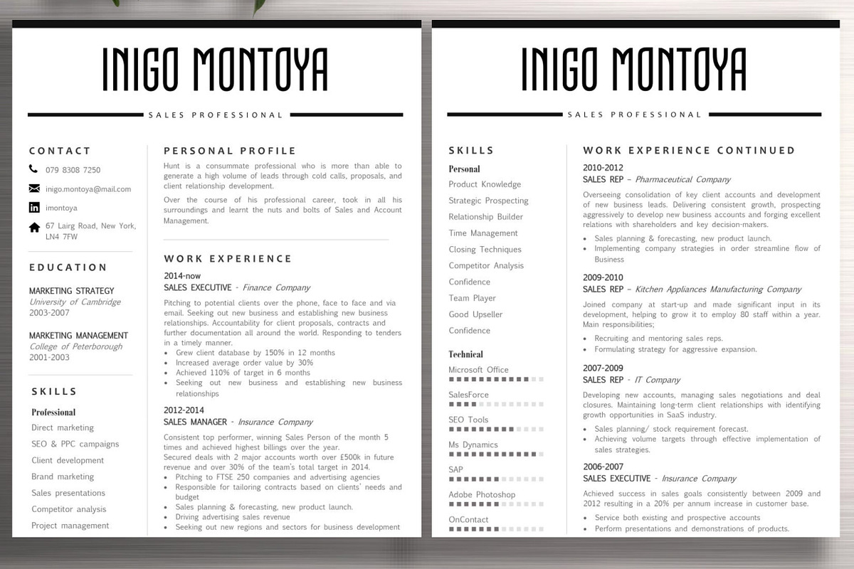 Resume Template | Inigo, a Resume Template by ResumeWorkshop (Photo 2 of 5)