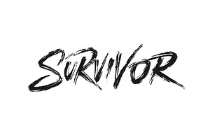 survivor vector lettering