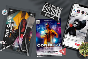 20 Event Banner & Flyers (85% OFF), a Flyer Template by PixelsDesign