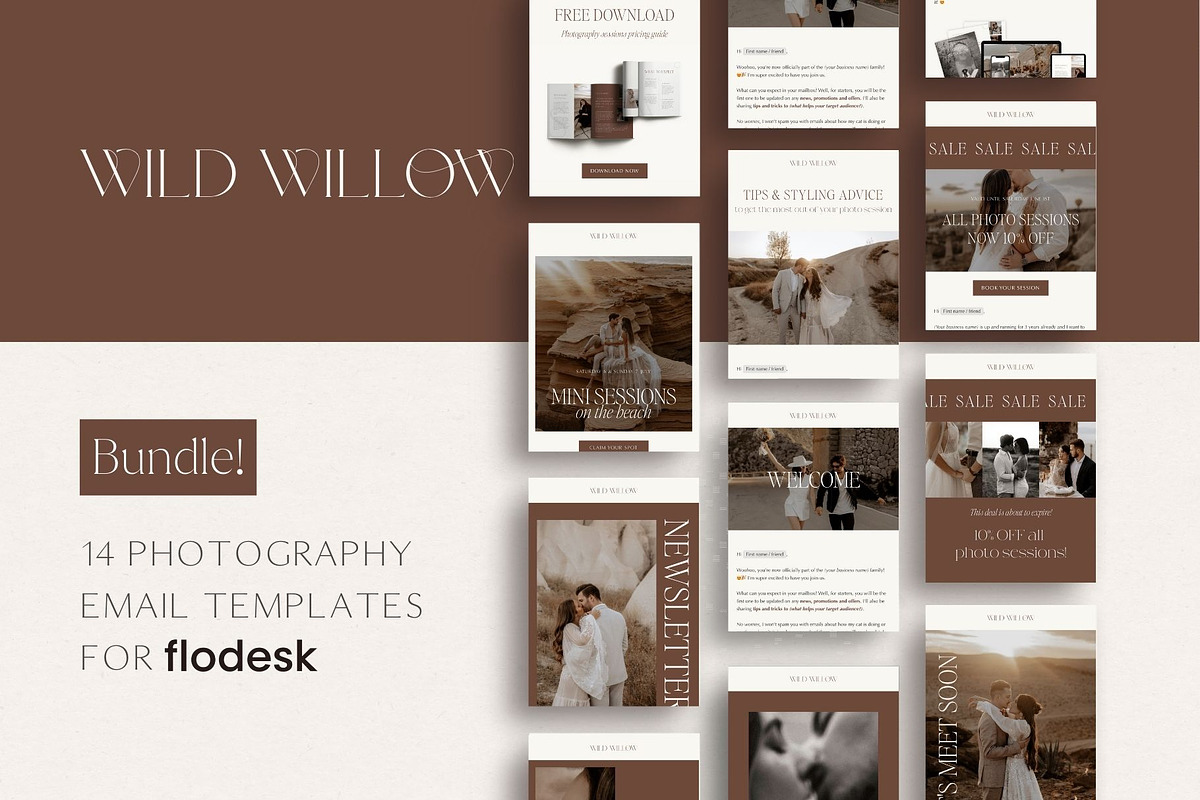 Luxury Flodesk Email Templates, an Email Template by Wonderlik Webdesign (Photo 1 of 9)