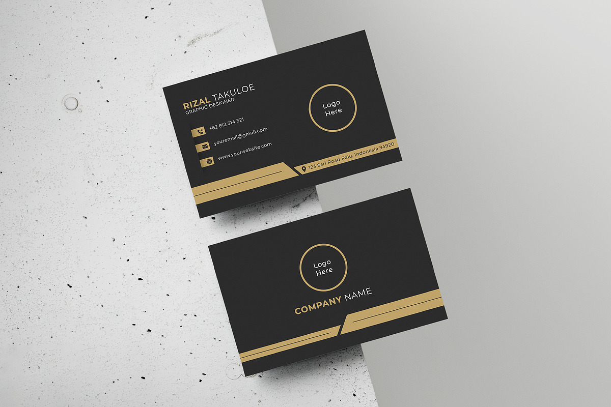 Business card template Vol 03, a Business Card Template by takuloerizal (Photo 2 of 3)