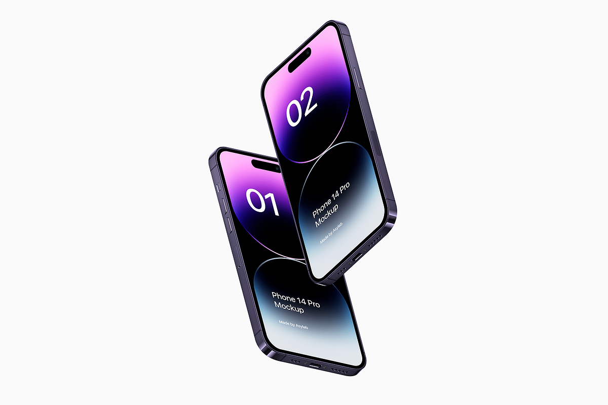 Phone 14 Pro - 21 Mockups Scenes, an iPhone Mockup by Asylab (Photo 18 of 35)