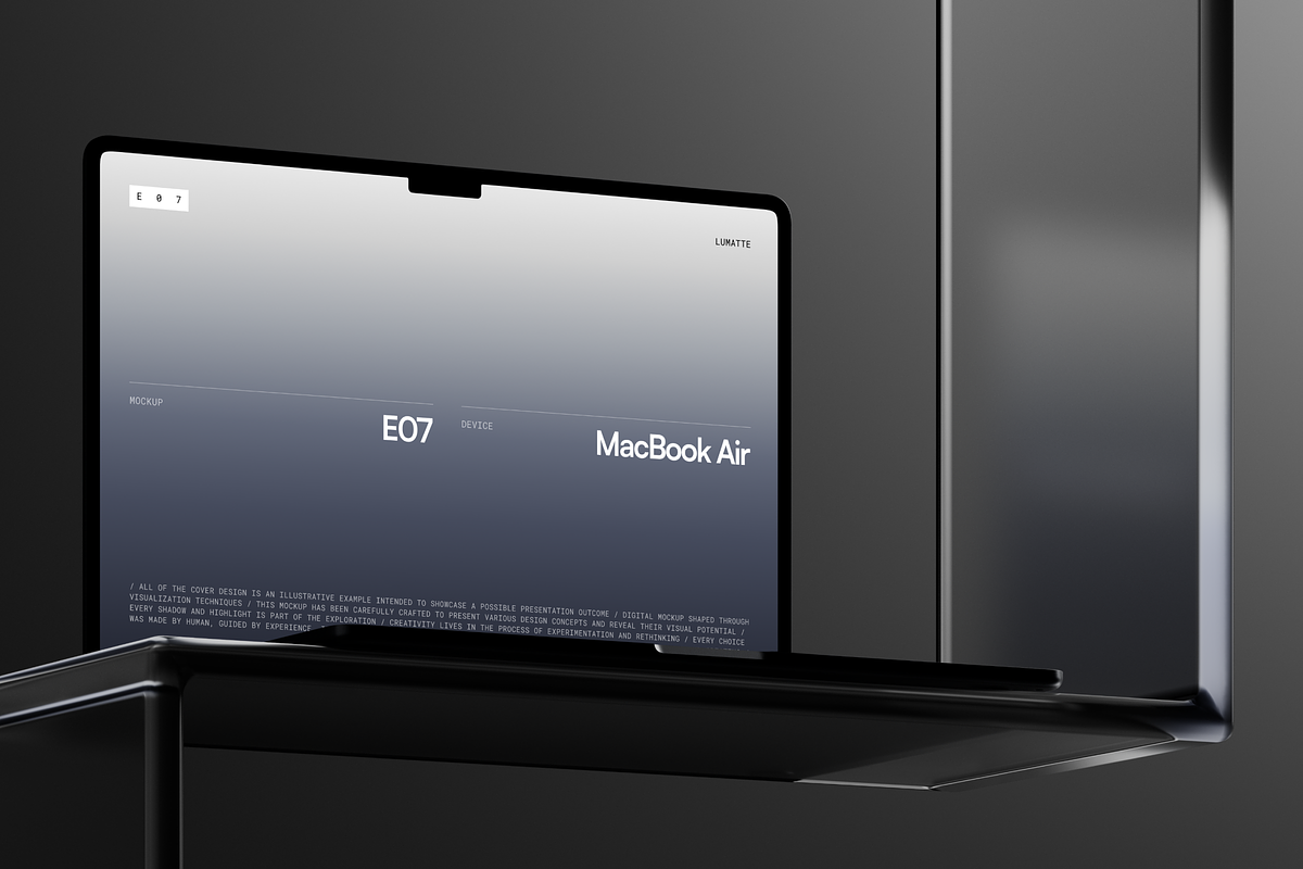MacBook Air Collection E07 Mockup 4, a Mac Mockup by Lumatte (Photo 3 of 5)
