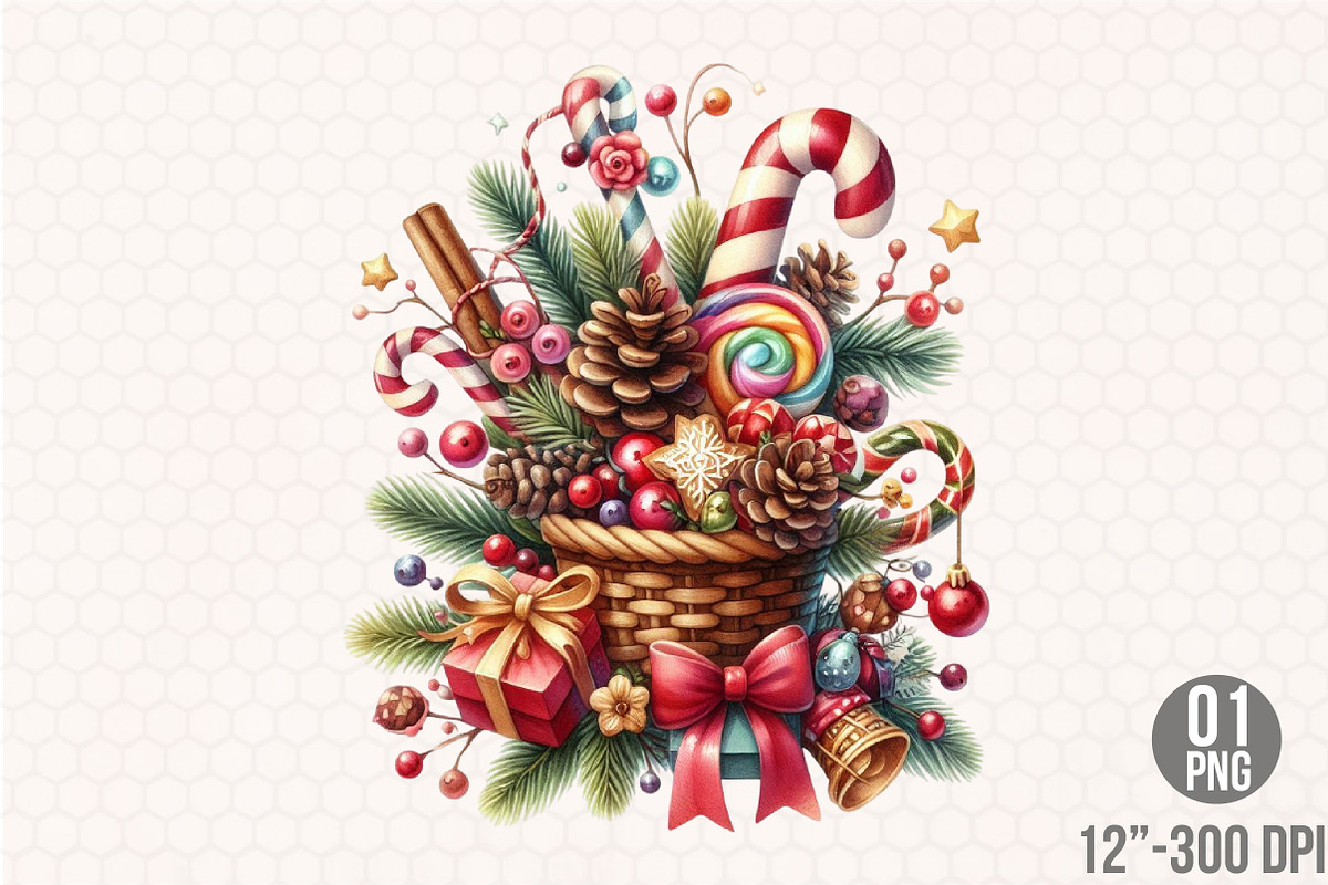 Sweet Christmas PNG, an Illustration by Designking (Photo 1 of 4)
