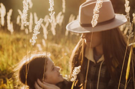 Caring mother and cute daughter, a Person Photo by Yura_Yarema