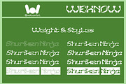 Shuriken Ninja font, a Font by weknow (Thumbnail 8 of 8)