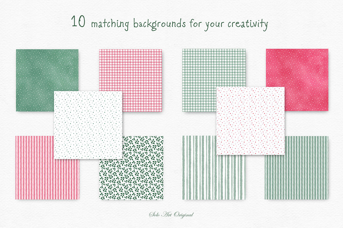 Watercolor Christmas Frames Clipart, an Object Graphic by Solo Art Original (Photo 7 of 9)