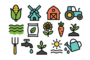 Vector illustration of farm elements, an Animal Illustration by ZinetroN