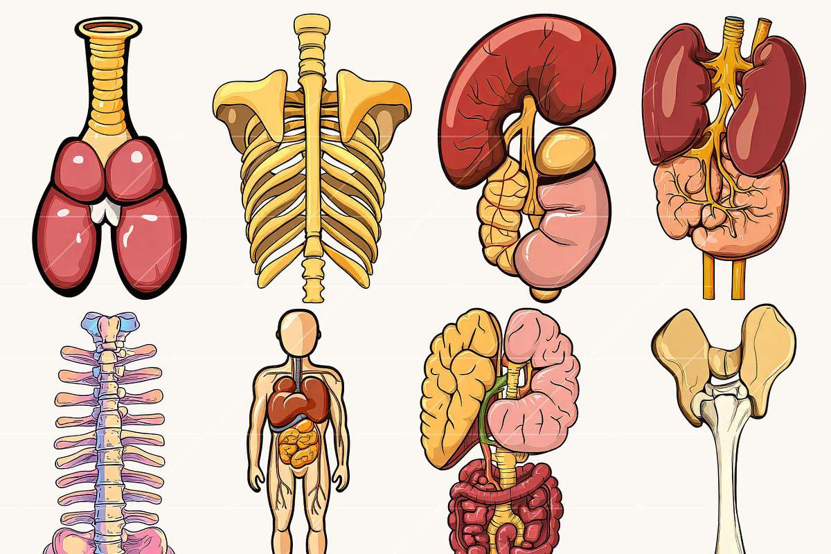 Vector Human Anatomy Clipart, a Person Illustration by Design Scotch (Photo 3 of 9)