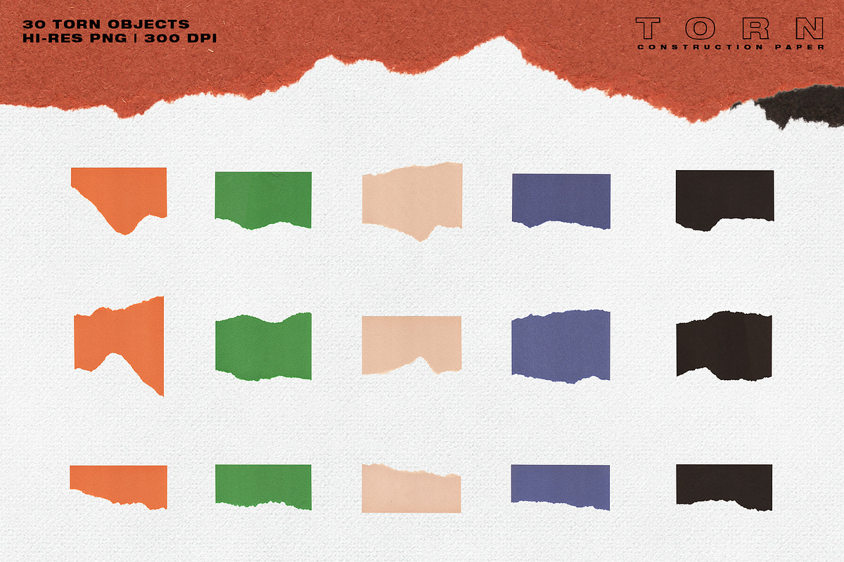 Torn Construction Paper, an Object Graphic by The Fake PNG (Photo 5 of 7)