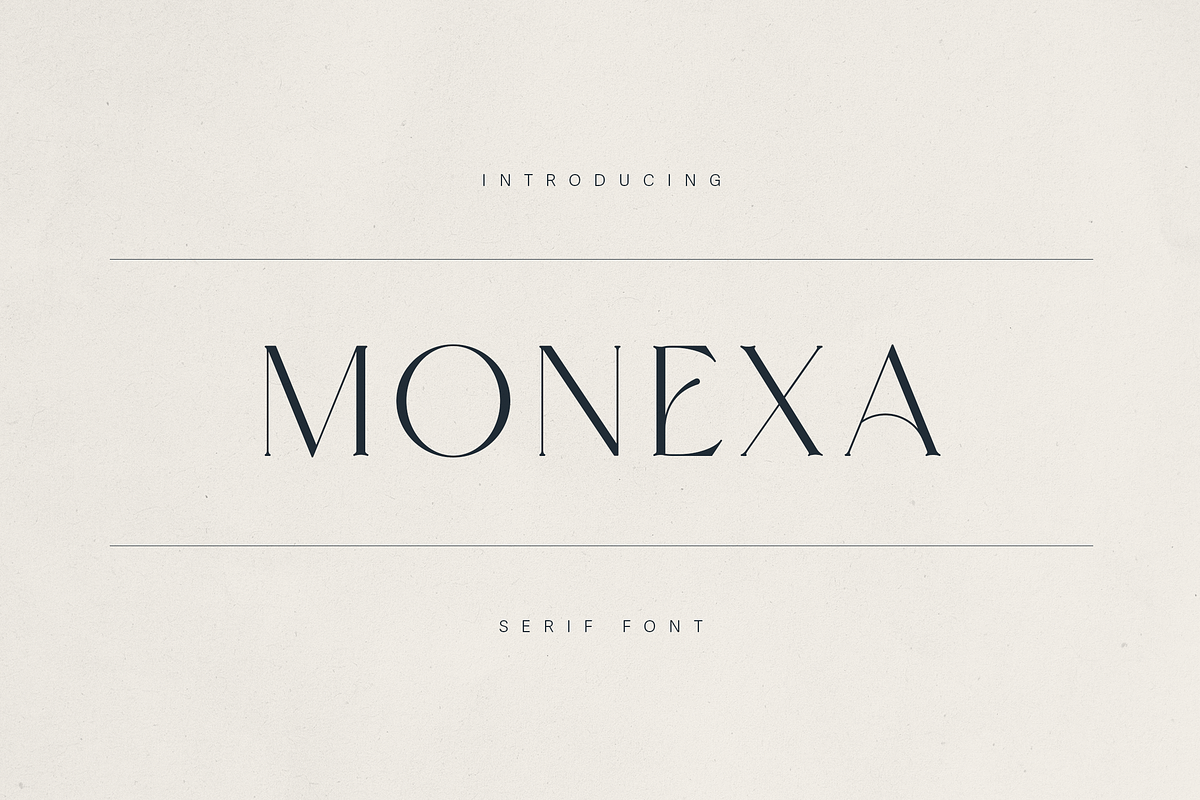 Monexa – A Modern Serif Font, a Serif Font by Only Fonts (Photo 1 of 11)
