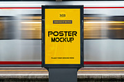 Subway Poster Mockup, an Advertising Mockup by mockupbuys (Thumbnail 1 of 4)