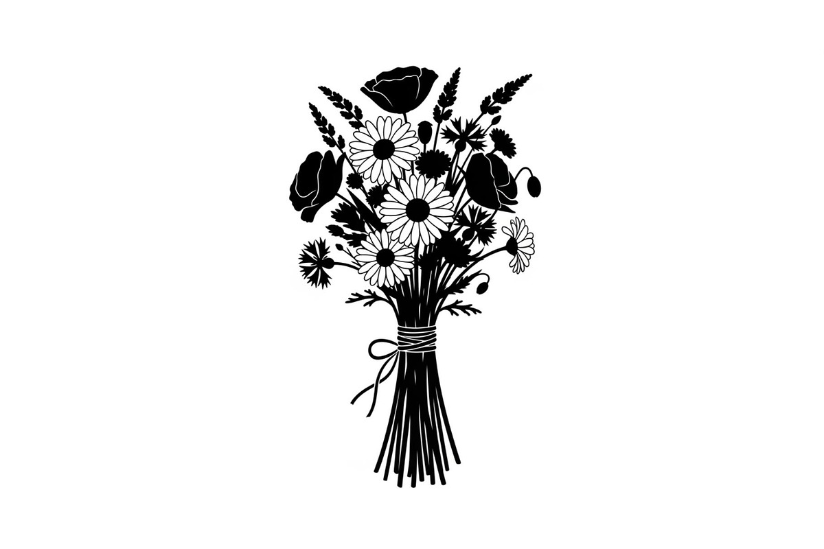 Floral Bouquet SVG Bundle, an Illustration by Designs_River (Photo 17 of 31)