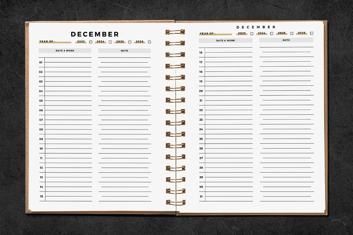 Monthly Planner Bundle 2023 - 26, a Stationery Template by DesignByStore (Photo 3 of 3)