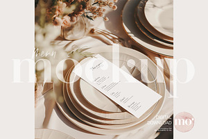 Menu Mockup Bundle