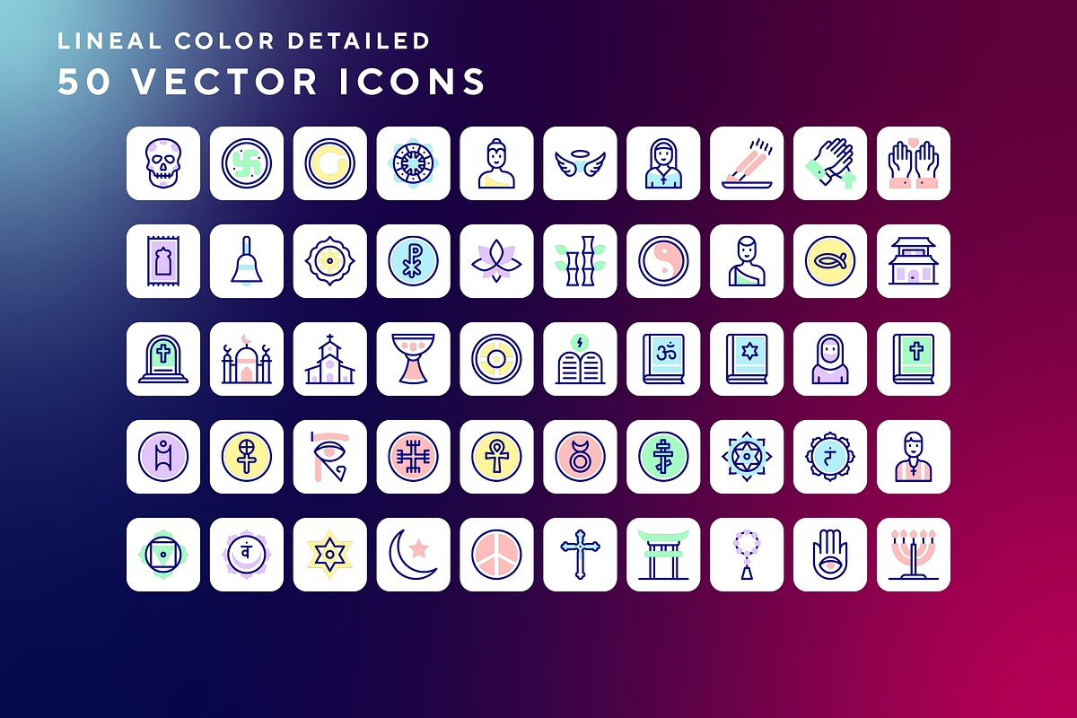 Spiritual icons, an Outline Icon by Wencory (Photo 1 of 2)