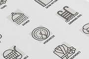 Spa and Sauna | 16 Thin Line Icons, an Outline Icon by Alex Blogoodf (Thumbnail 8 of 11)