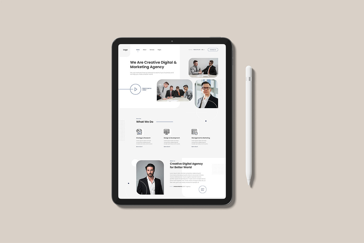 iPad Tablet Mockup Bundles, an iPad Mockup by Graphic Aesthetic (Photo 6 of 22)