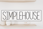 Simple House | Script Font, a Script Font by Scratchones (Thumbnail 1 of 8)