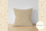 Vintage Beige Textured Floral, a Pattern Graphic by Mieken Petra Designs (Thumbnail 2 of 4)